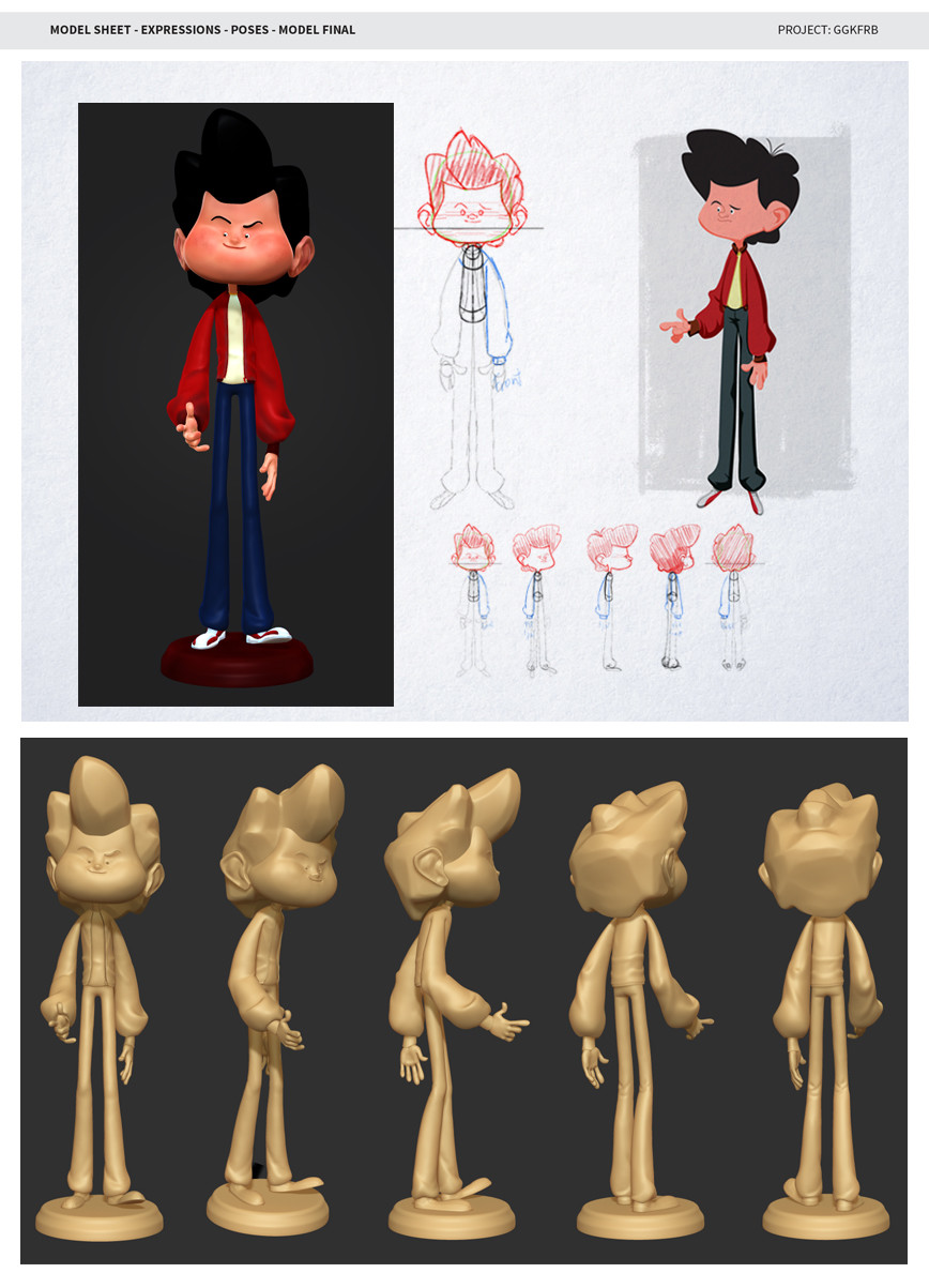 Argemiro Junior Character design development GGKFRB