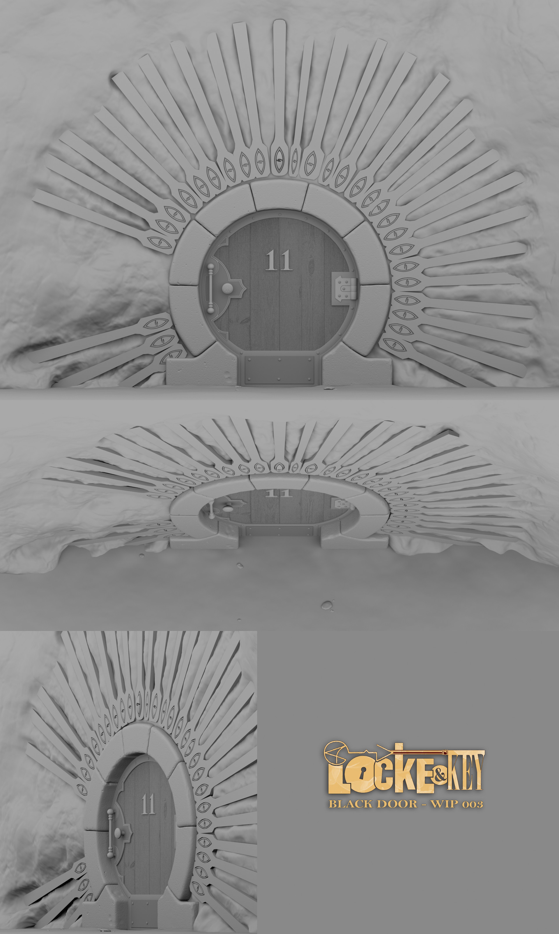 ArtStation Locke & Key Black Door
