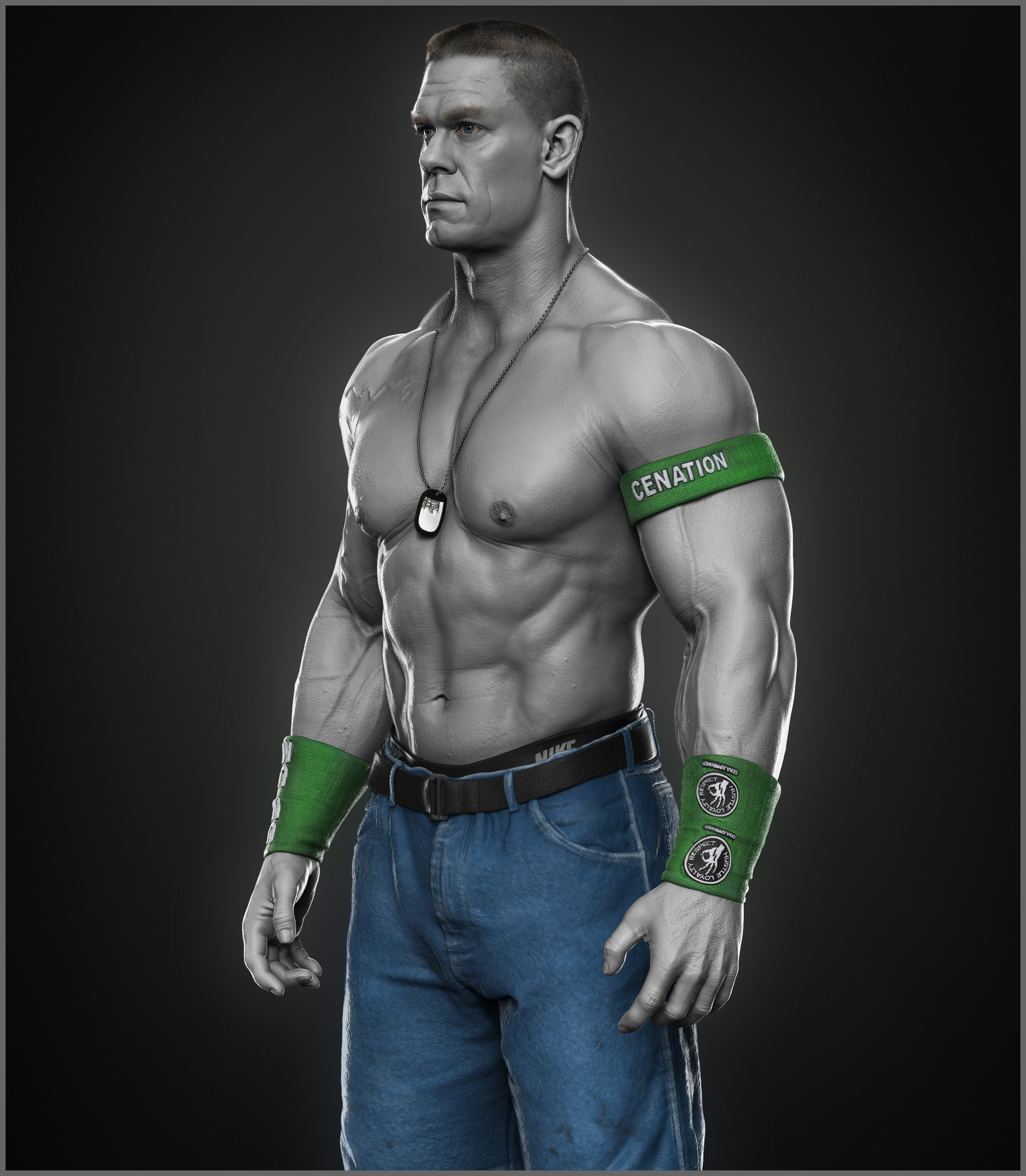 Artstation John Cena Done For Wwe Hossein Diba