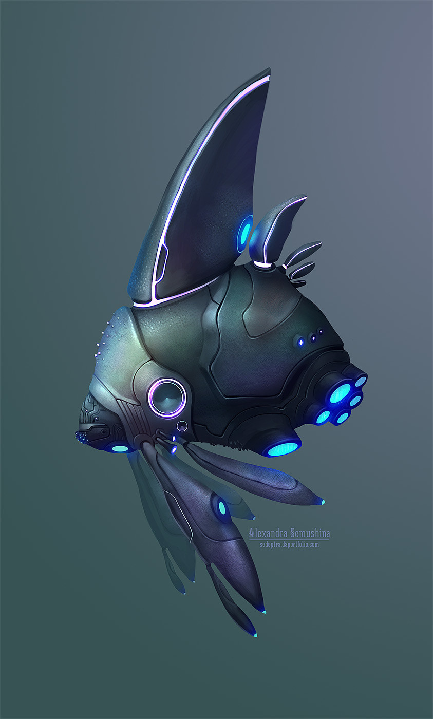 ArtStation - Biotech spaceships, Alexandra Semushina