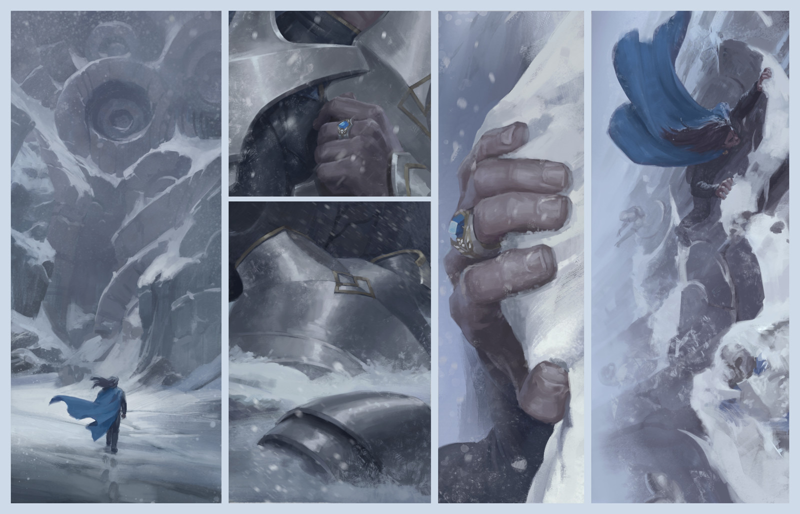 One of the pages I handled almost all of the final art in