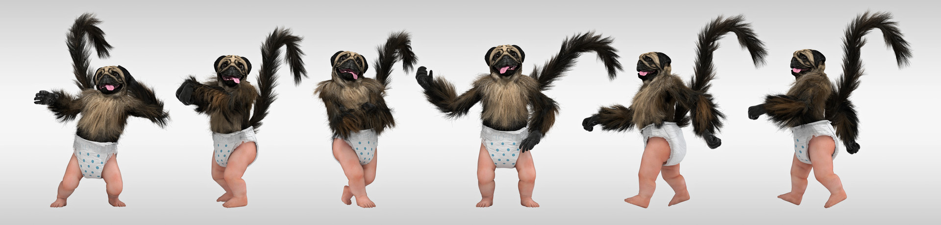 Artstation Puppy Monkey Baby Ron White