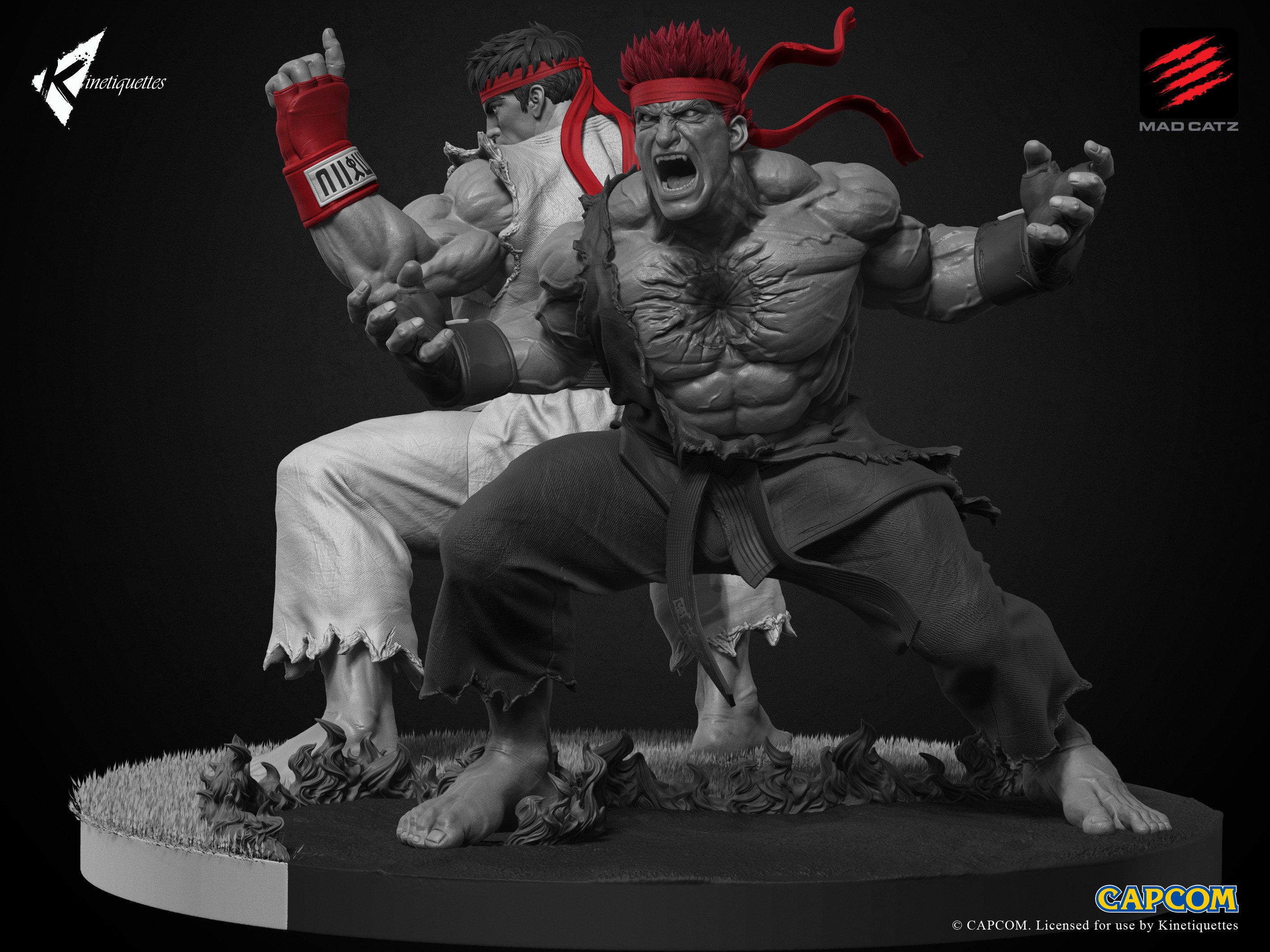 Ryu and Evil Ryu