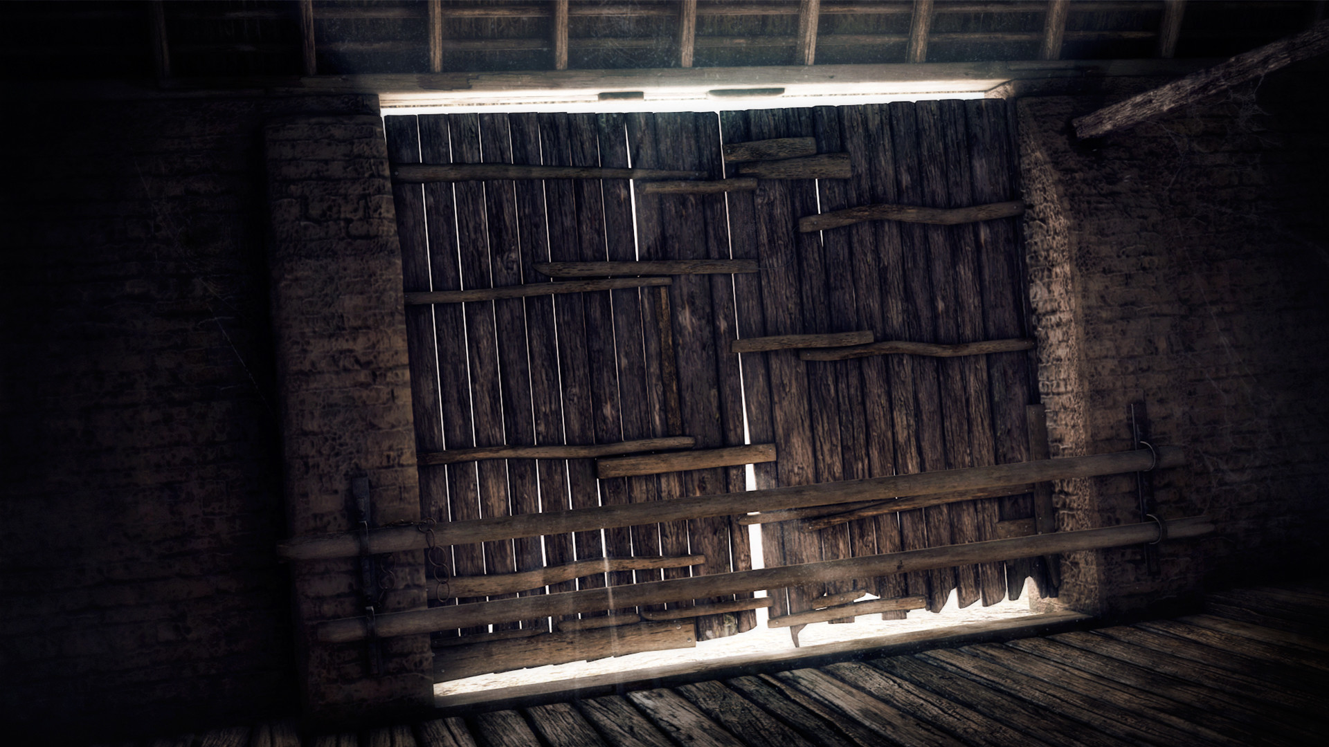 Artstation Old Barn Door Alexandre Orlans