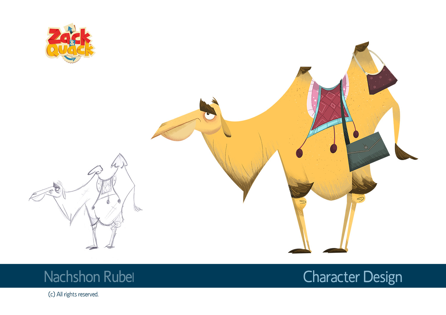 Camel character design.