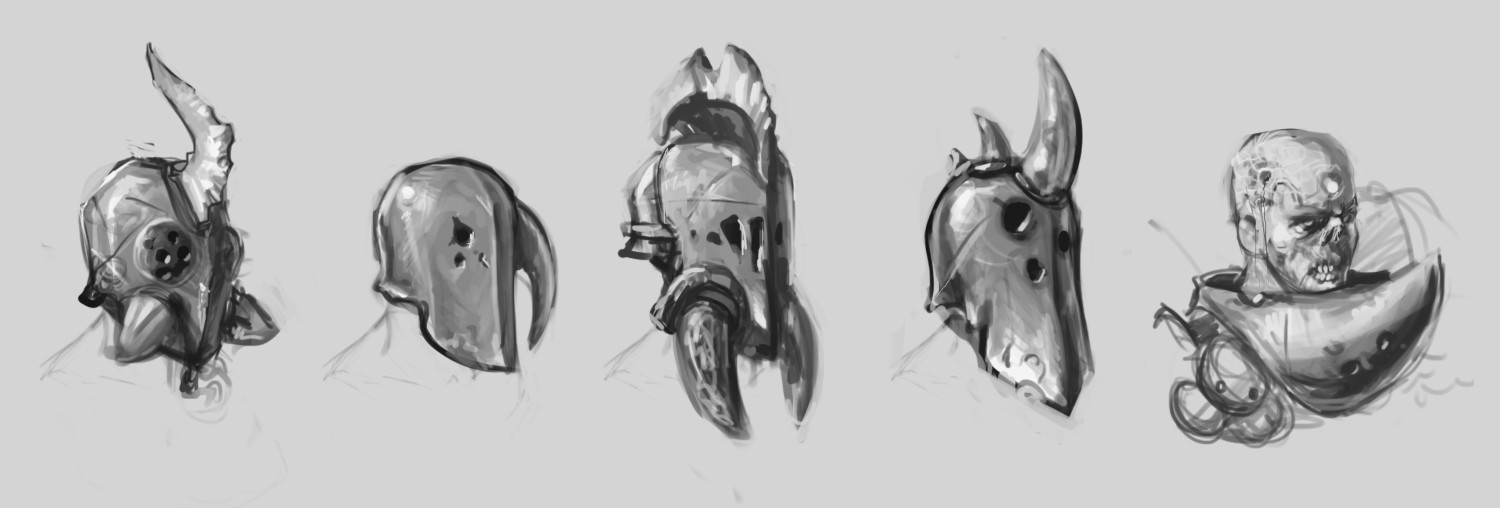 Helmet Sketches