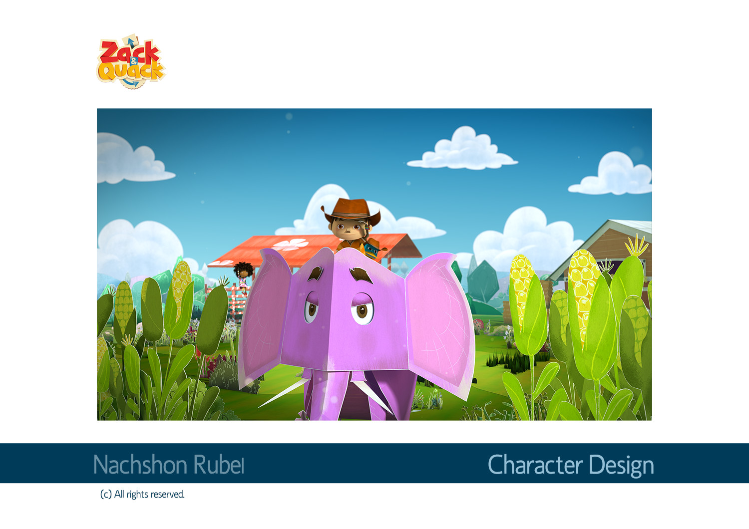 Elephant character design.