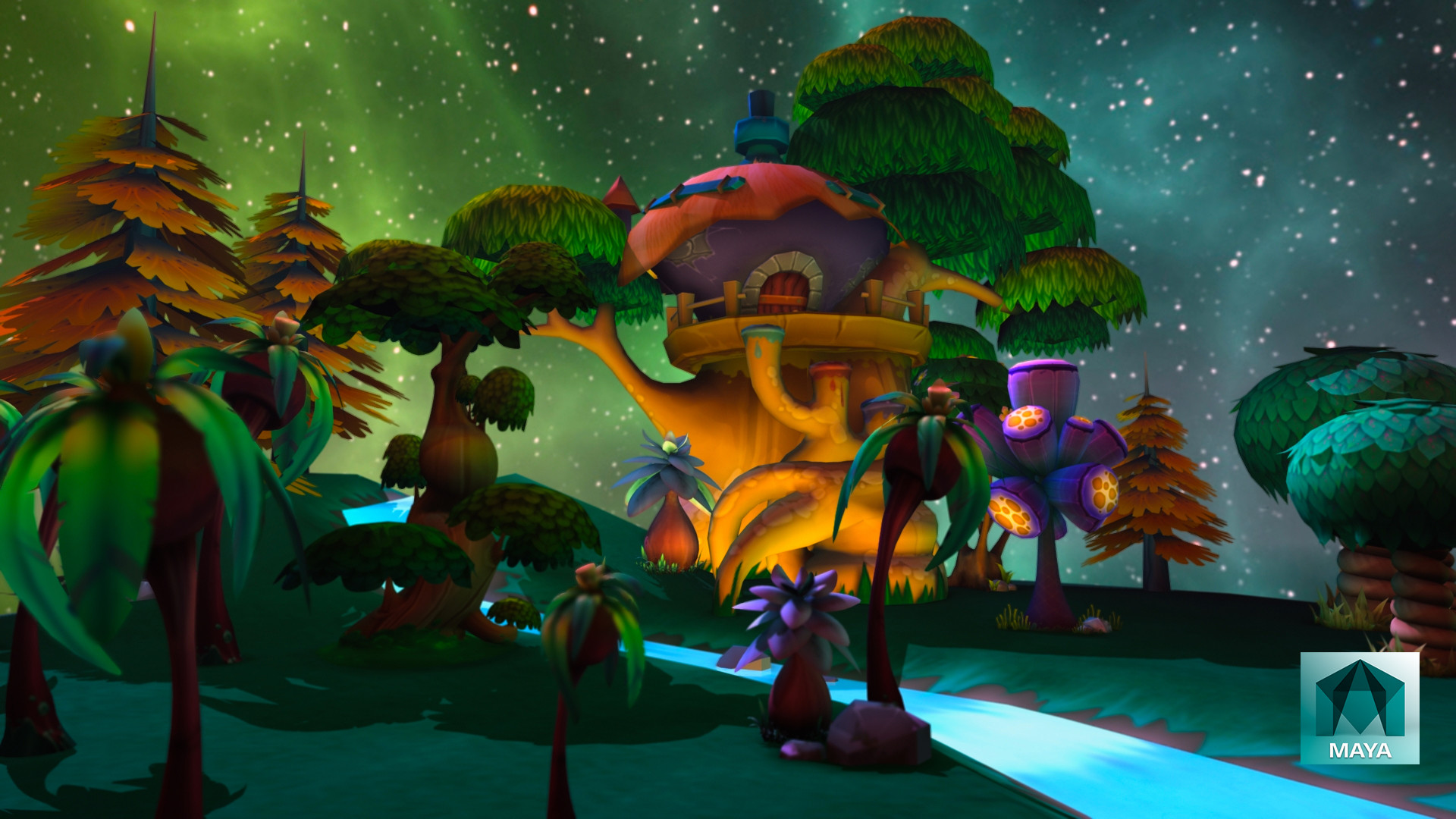 Artstation Toon Environment Lighting Rendering Huan Lo Artstation Toon Environment Lighting