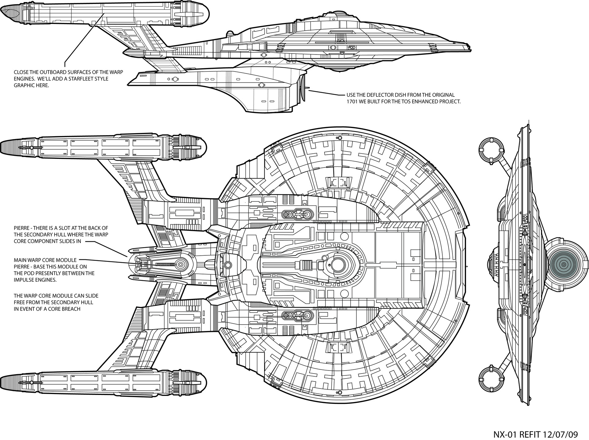 NX Refit Plans - Star Trek Enterprise.