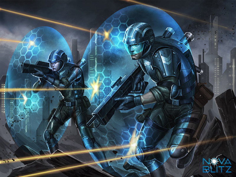 ArtStation - Nova Blitz Card Game illustration