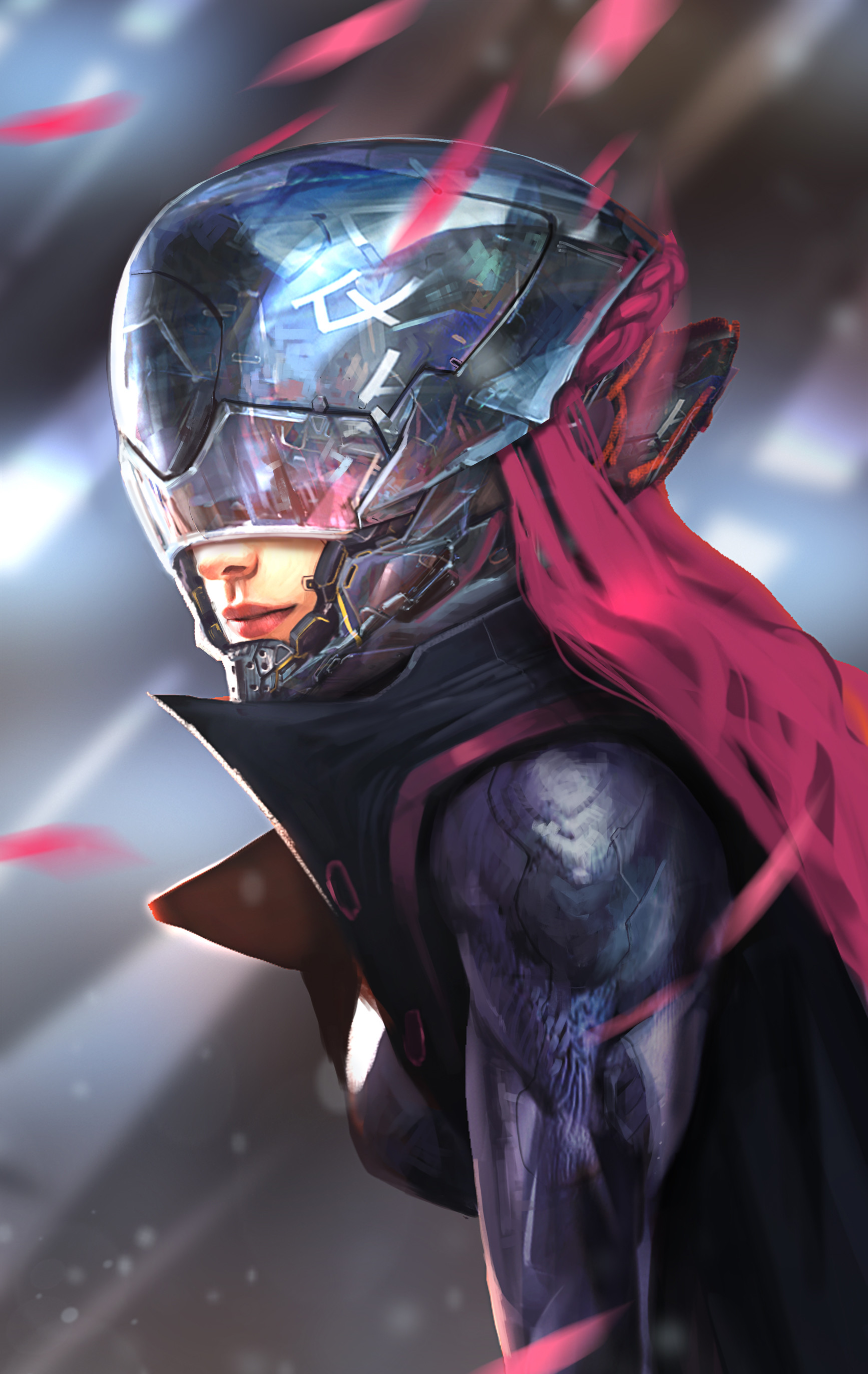 ArtStation - Helmet girl