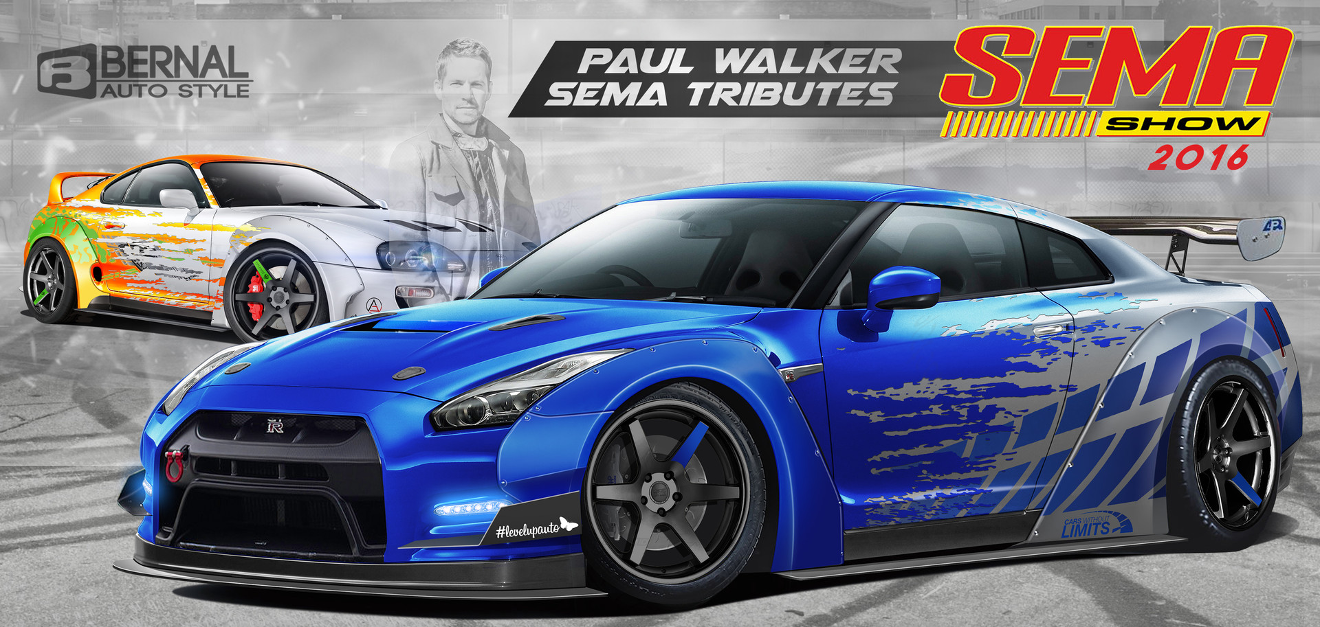 groei Verplicht Hinder Matt Bernal - Nissan GTR Paul Walker Tribute SEMA 2016