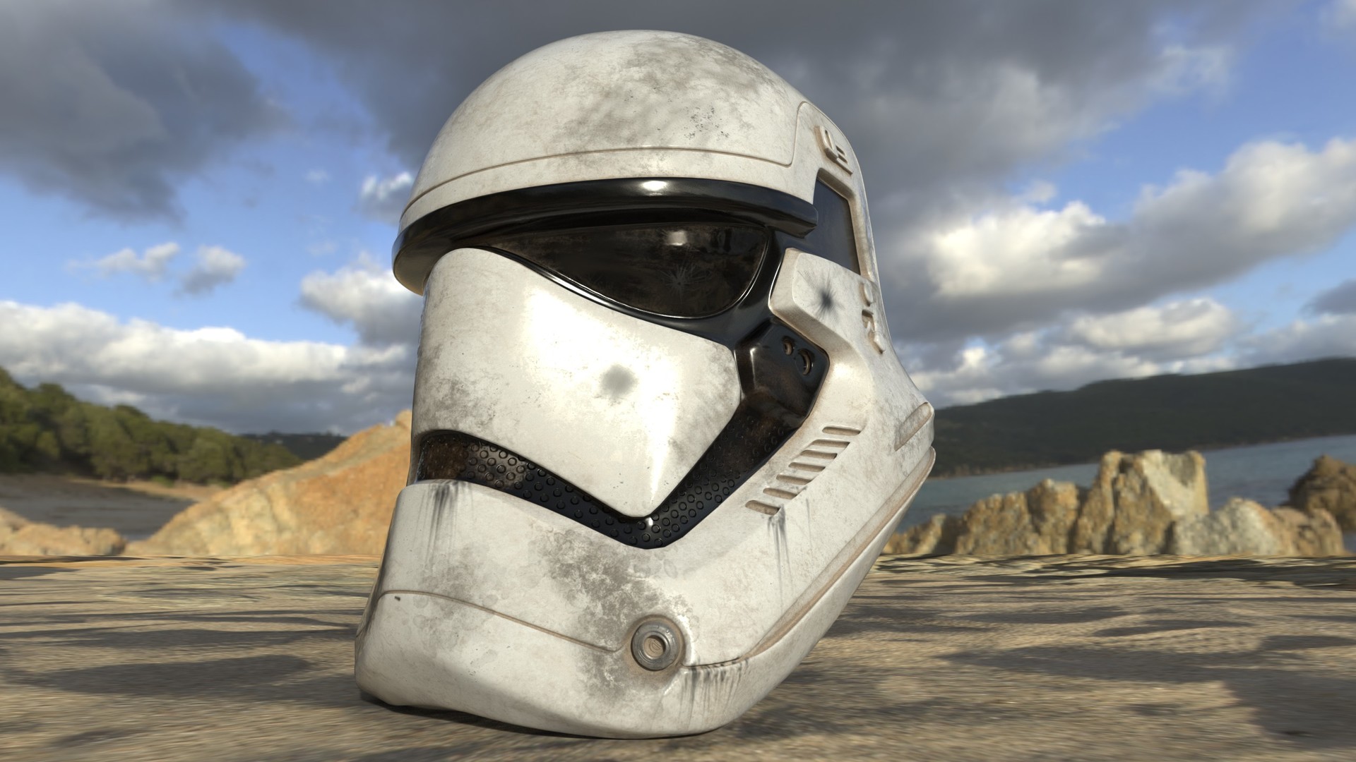 Stormtrooper bloody helmet online