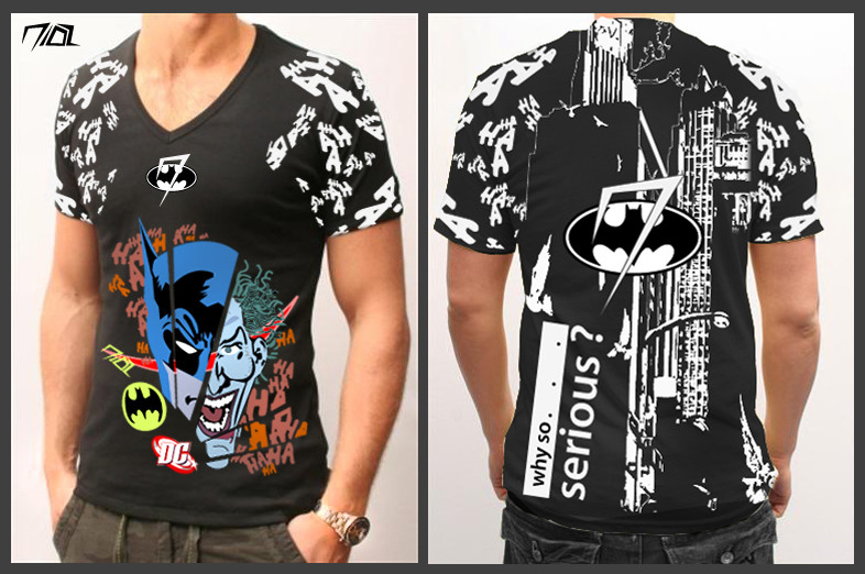 Mohammad Nidal Khan Batman Tshirt Design Ha ha Ha