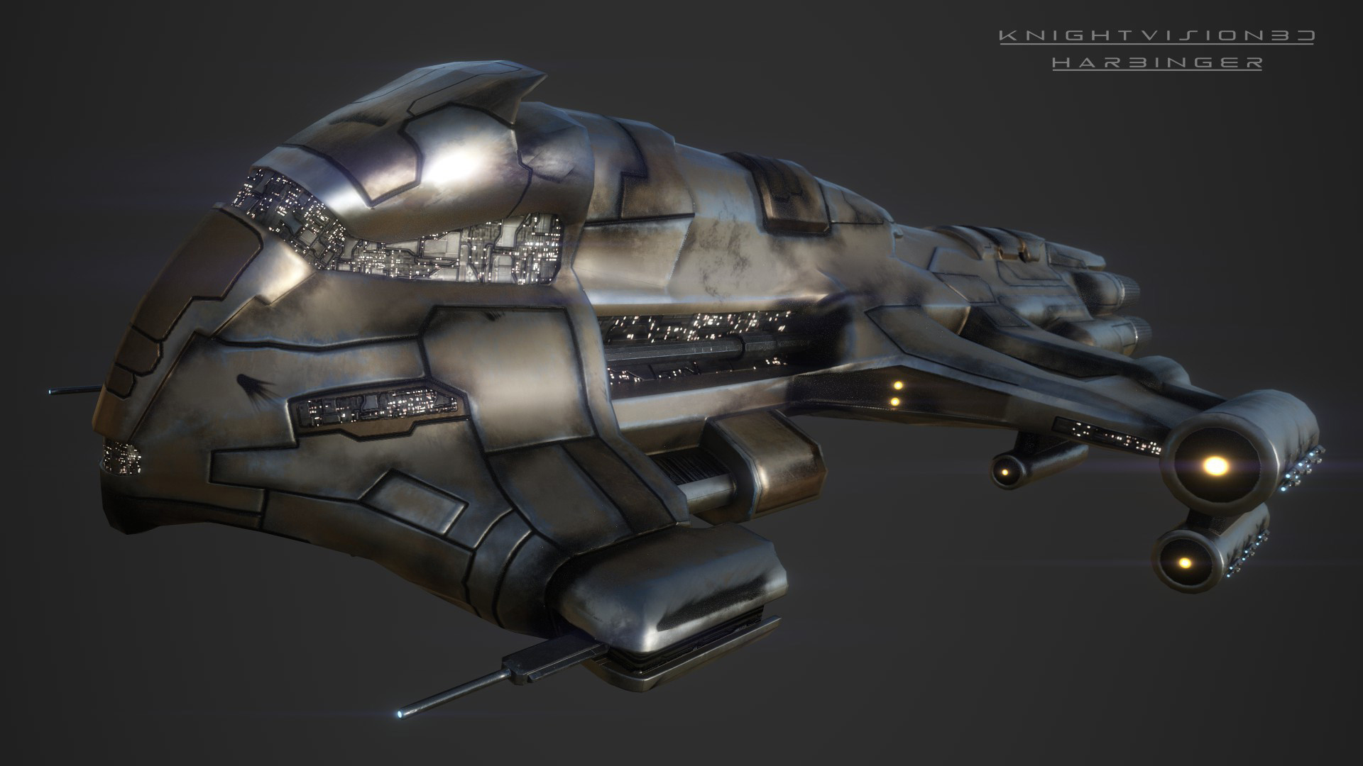 Artstation Amarr Harbinger Battle Cruiser Eve Online