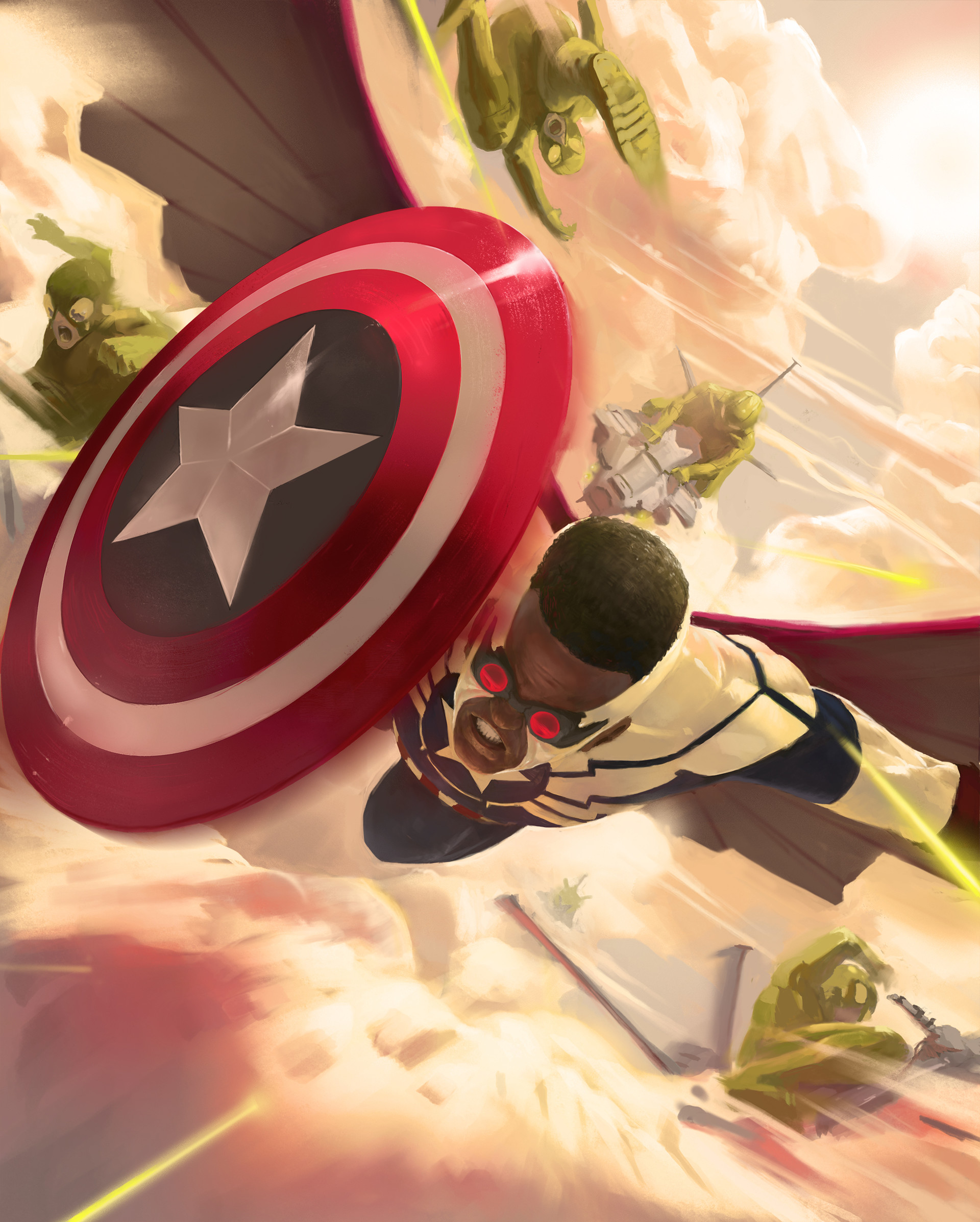 ArtStation Card Illustrations i did for MARVELWAR OF HEROES!