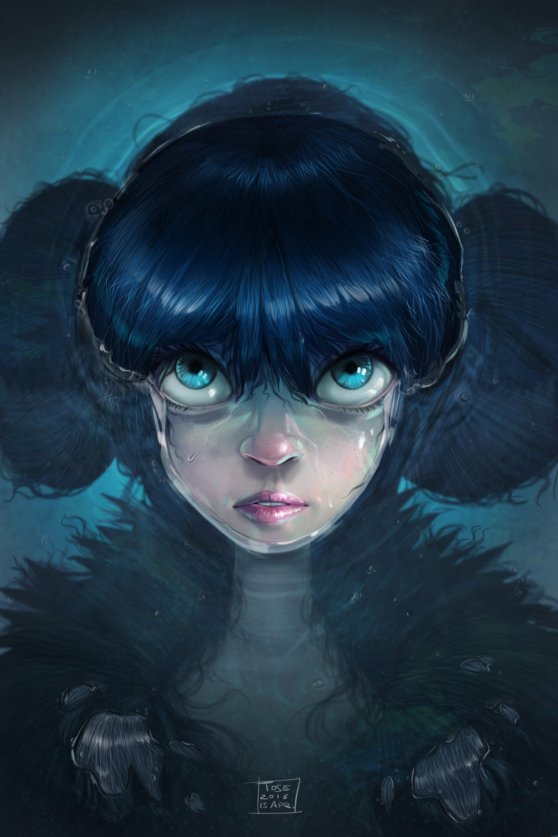 Artstation Water Girl Davide Tosello