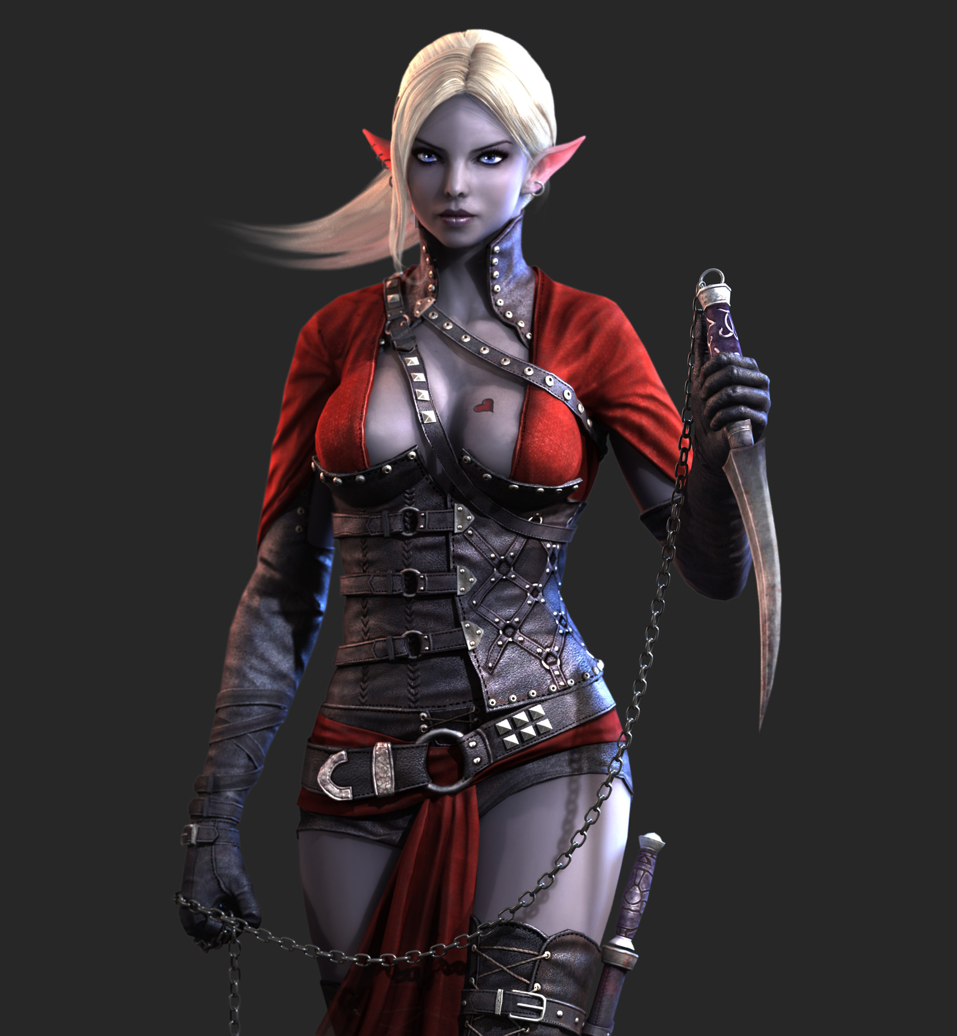 Artstation Dark Elf Assasin Vlad Yoshida