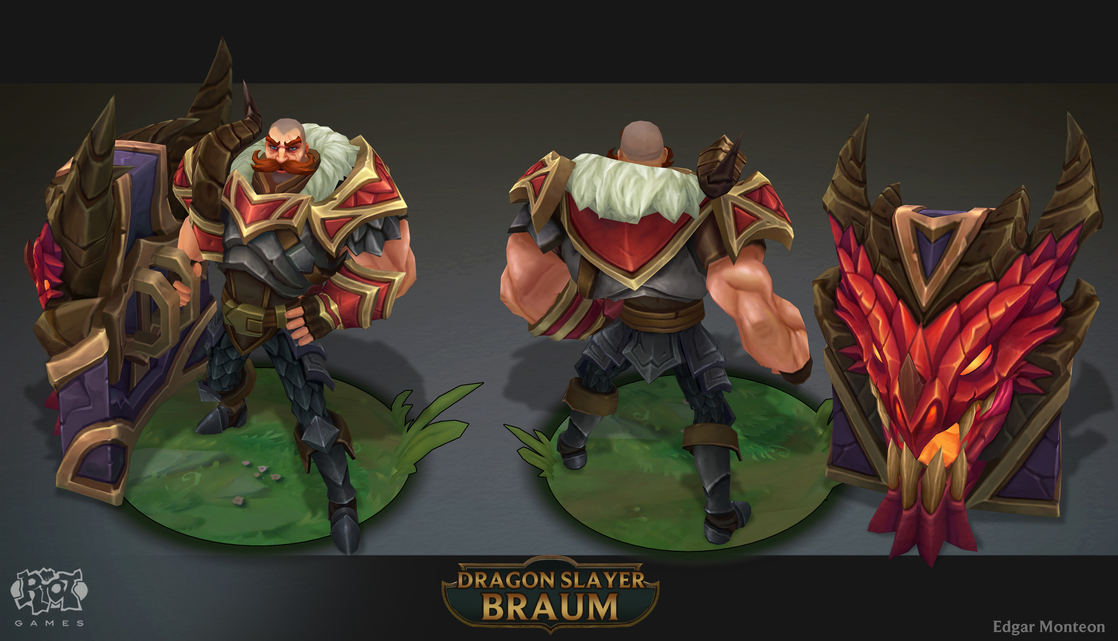 Dragonslayer Braum (2015 Update) Skin Spotlight - League of Legends. 