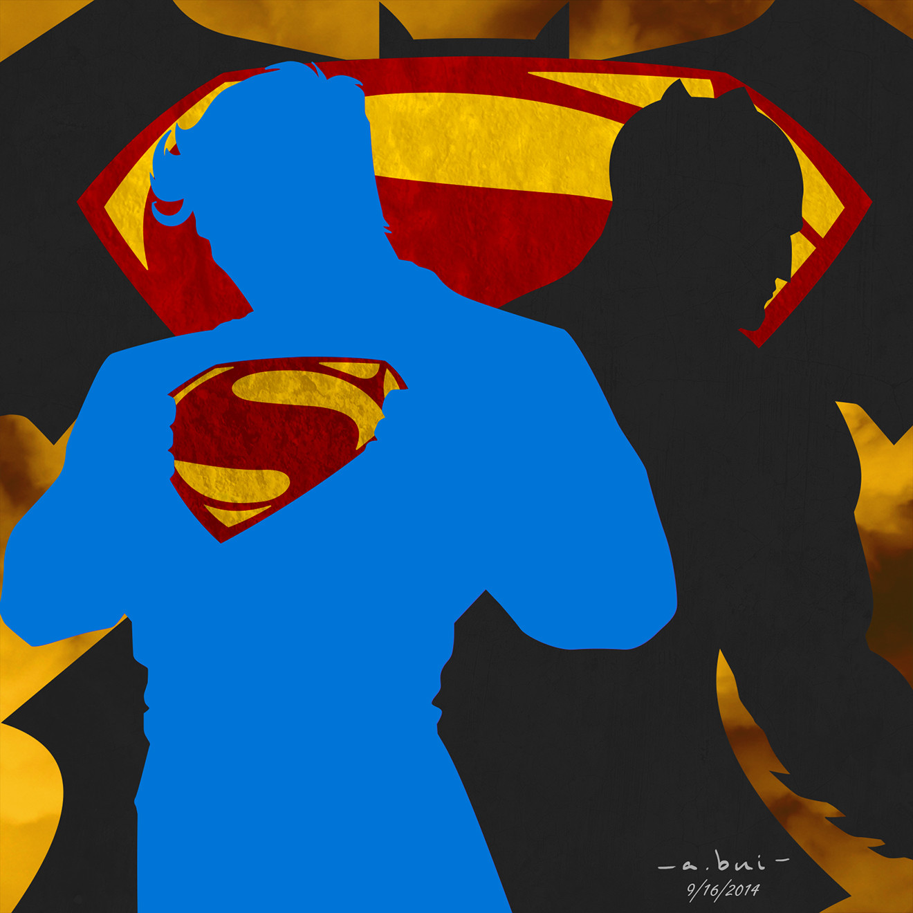 ArtStation - Batman v Superman - Minimalist art