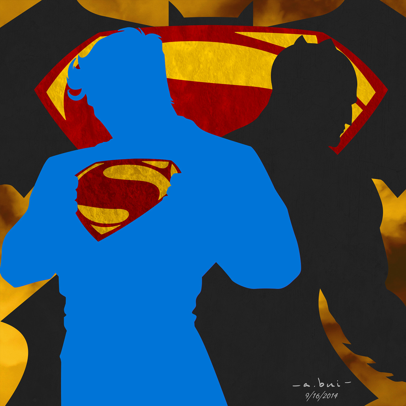 Artstation Batman V Superman Minimalist Art Andy Bui