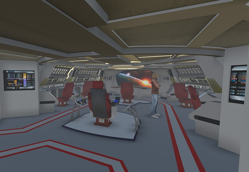 West Sage Star Trek Defiant Ship Interior Model