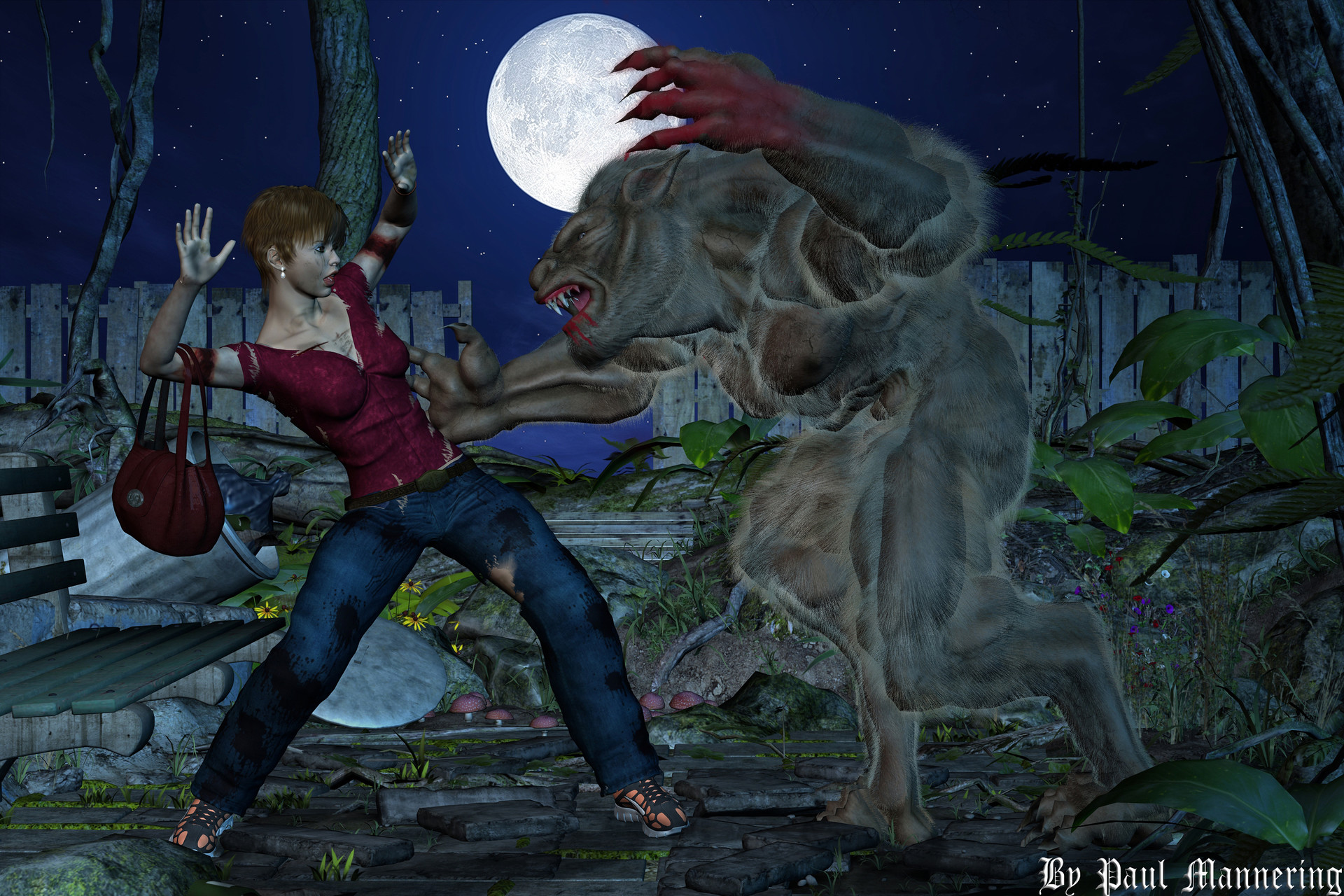 Игра вампиры оборотни. Werewolf Full Moon. Full Moon Transformation. Hermione mutated Werewolf.