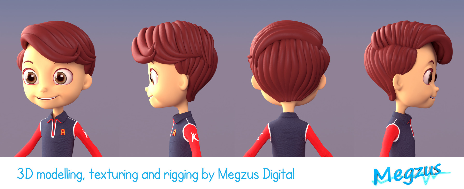ArtStation - 3D Boy Character for Kids Product Branding