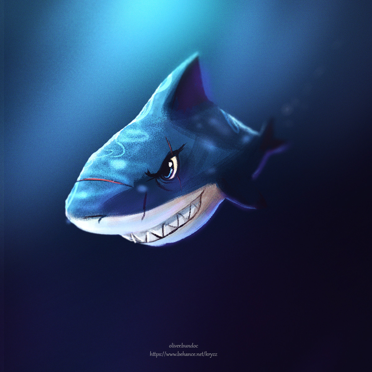 Artstation Shark Attack Oliver Kryzz Bundoc