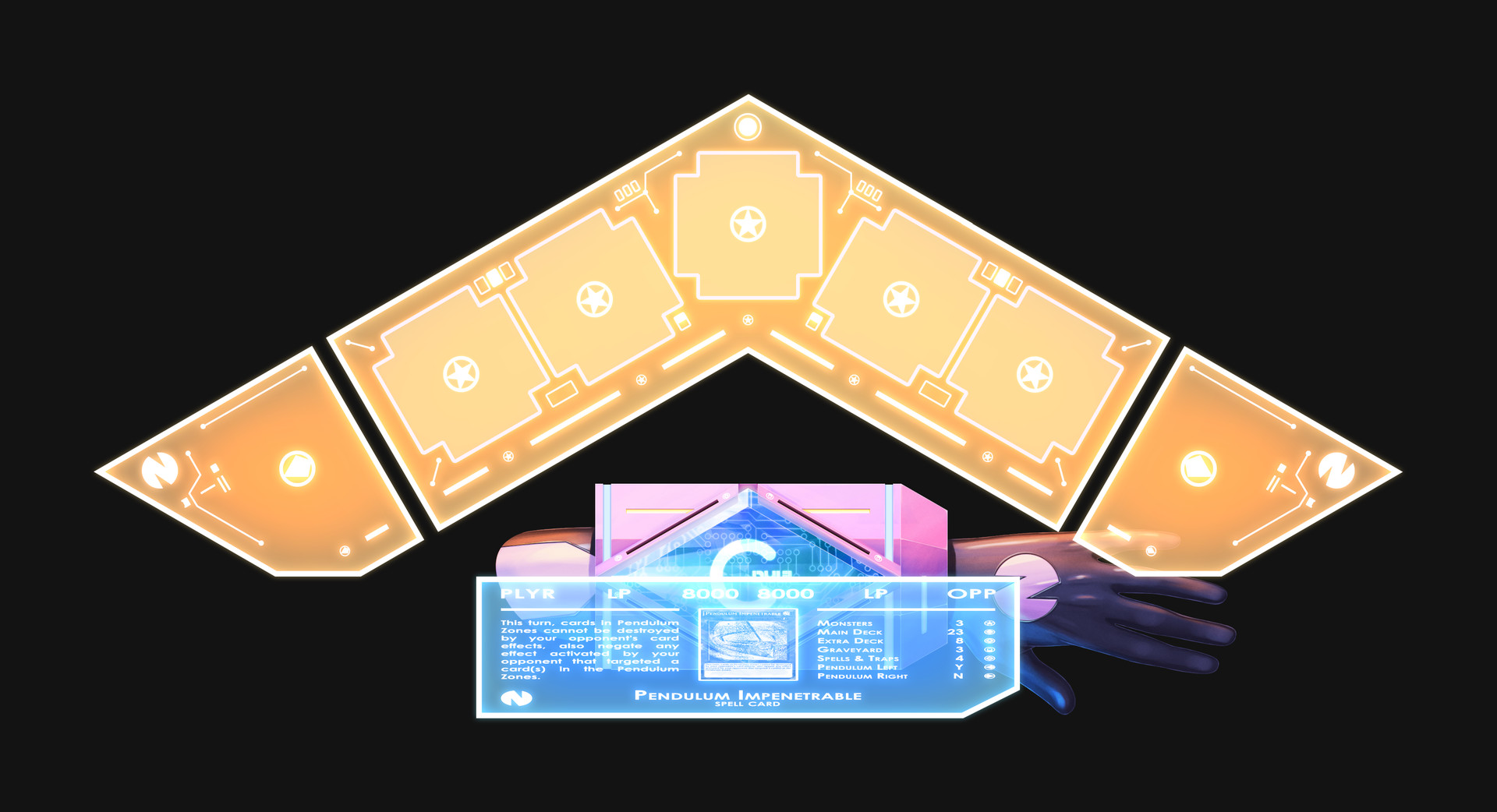 Daniel Scholes Duel Disk YuGiOh x Hyperdimension Neptunia
