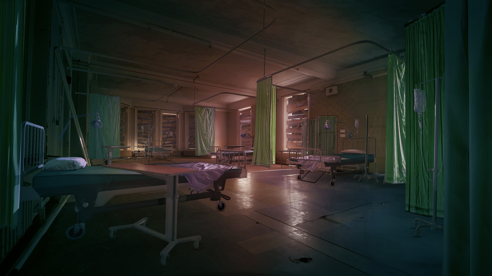 ArtStation Abandoned Hospital Ward