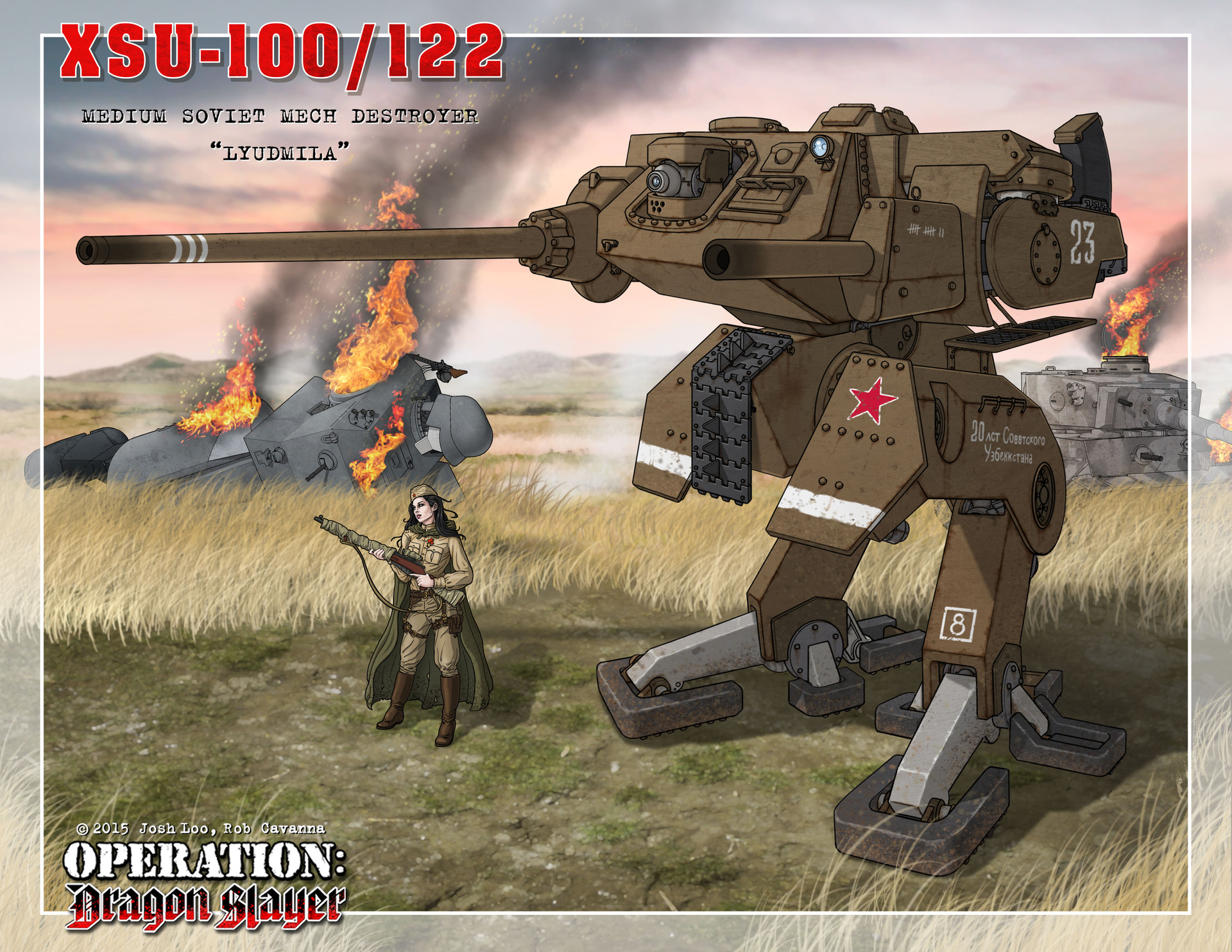 Artstation medium soviet mech destroyer