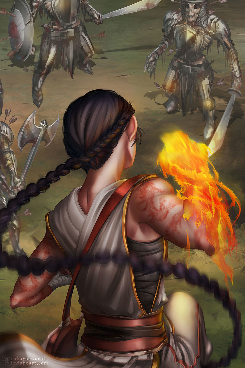 Artstation Elemental Monk D D Jesika Art