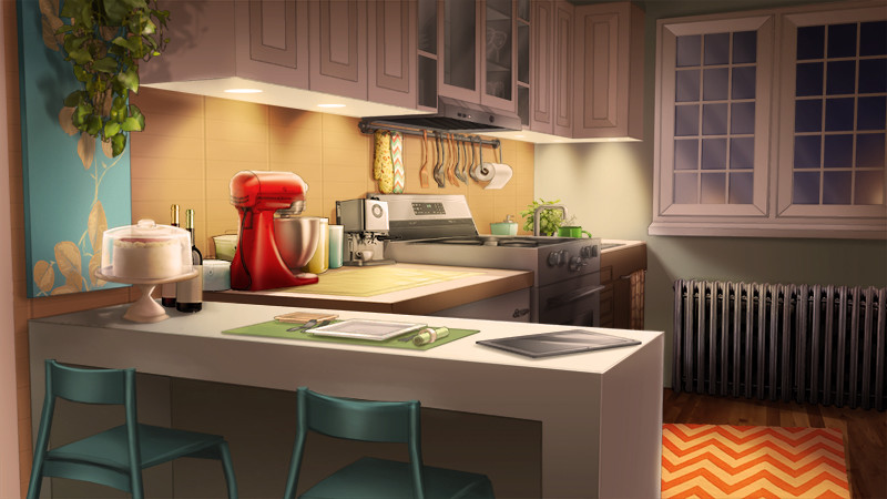 Cool Living Room Anime Apartment Background Photos