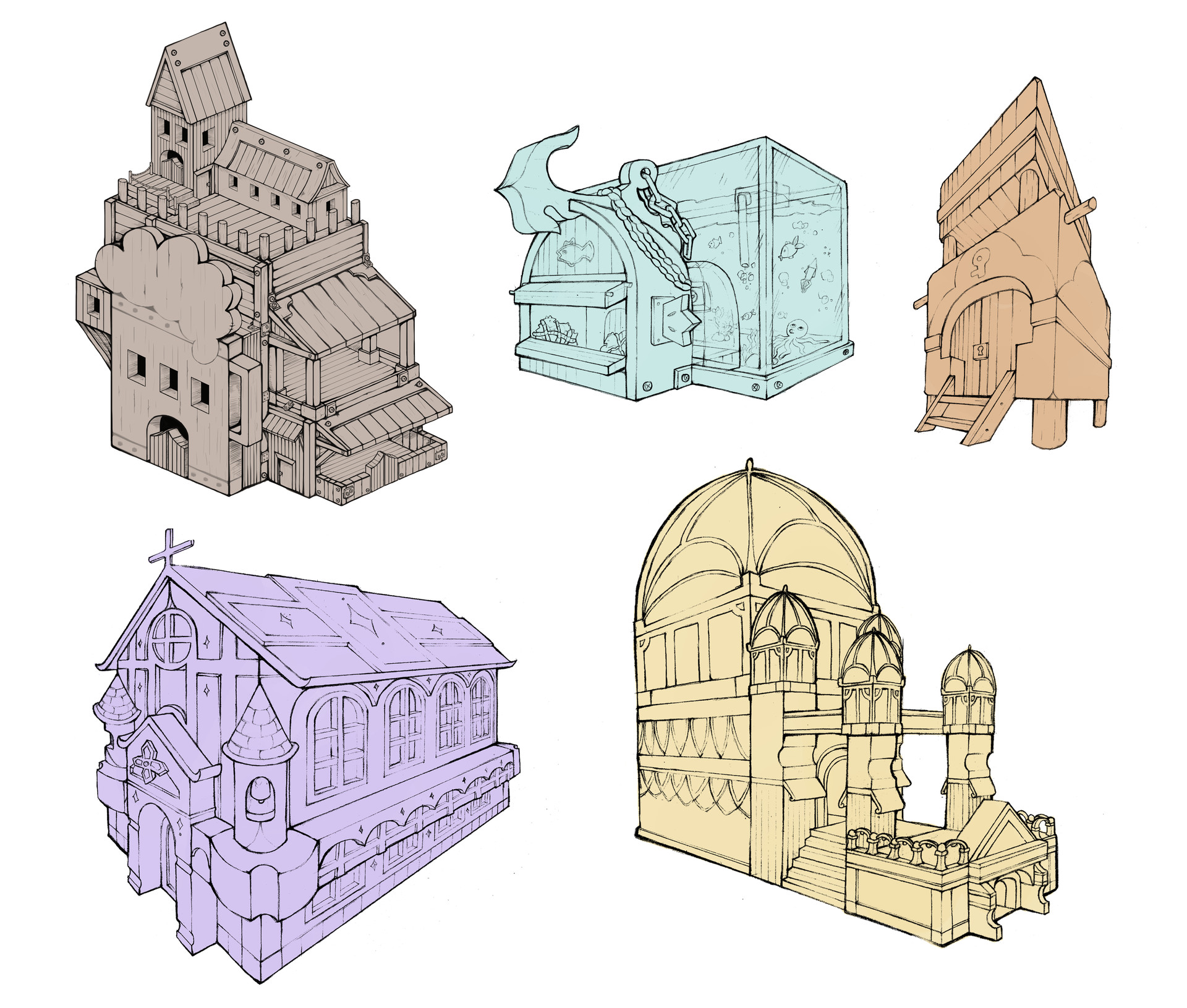 ArtStation - building collection