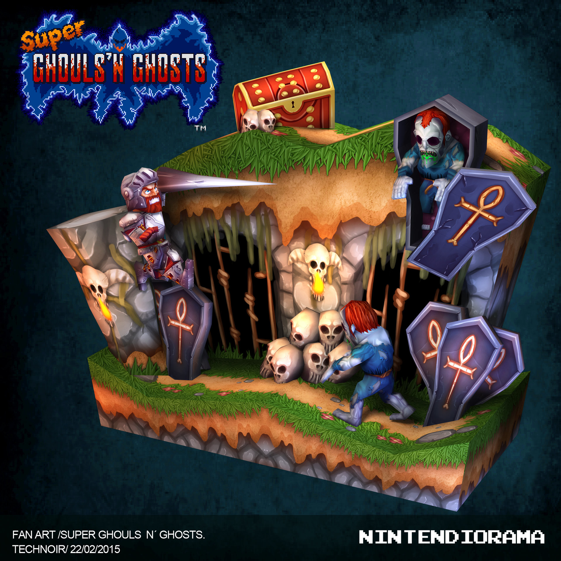 ghouls and ghosts map
