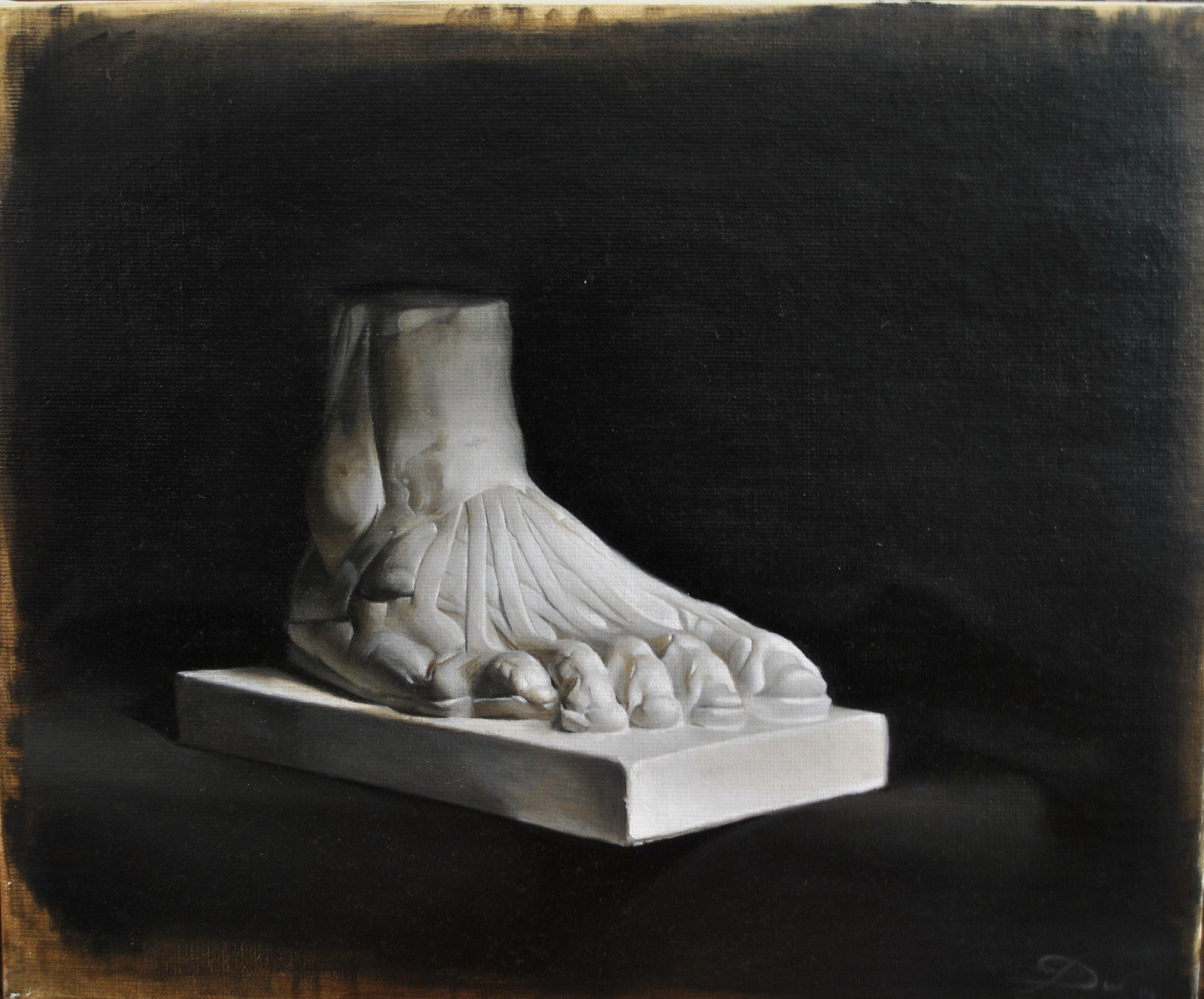 Oils- Anatomy foot study