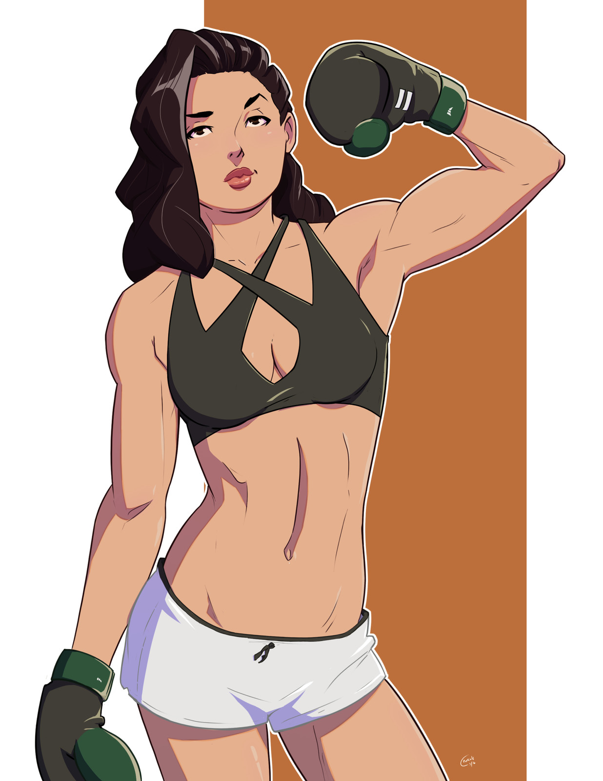 Pro Boxer Pin Up Commissions.