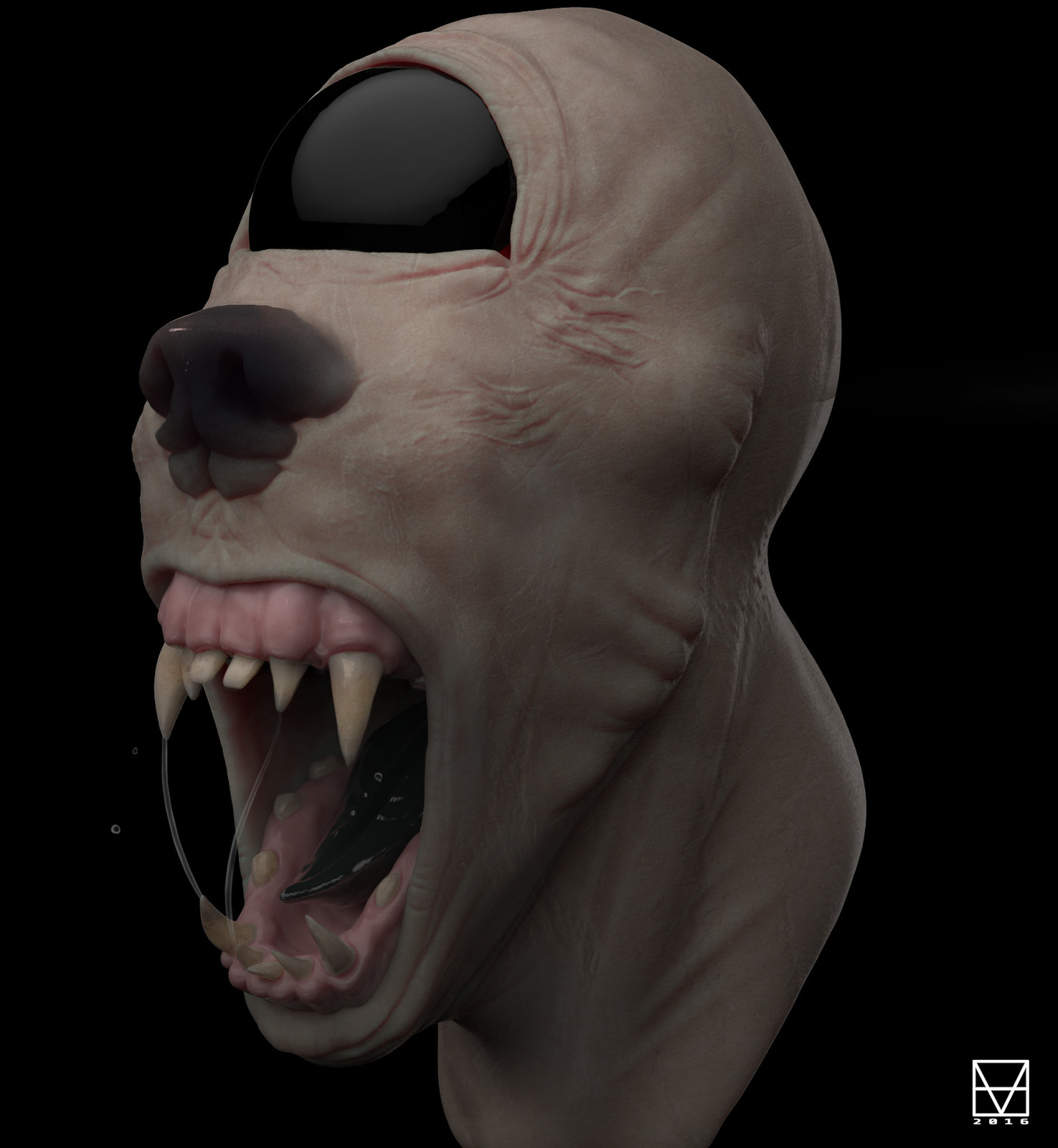 Artstation Dog Demon Stefano Zorzenon