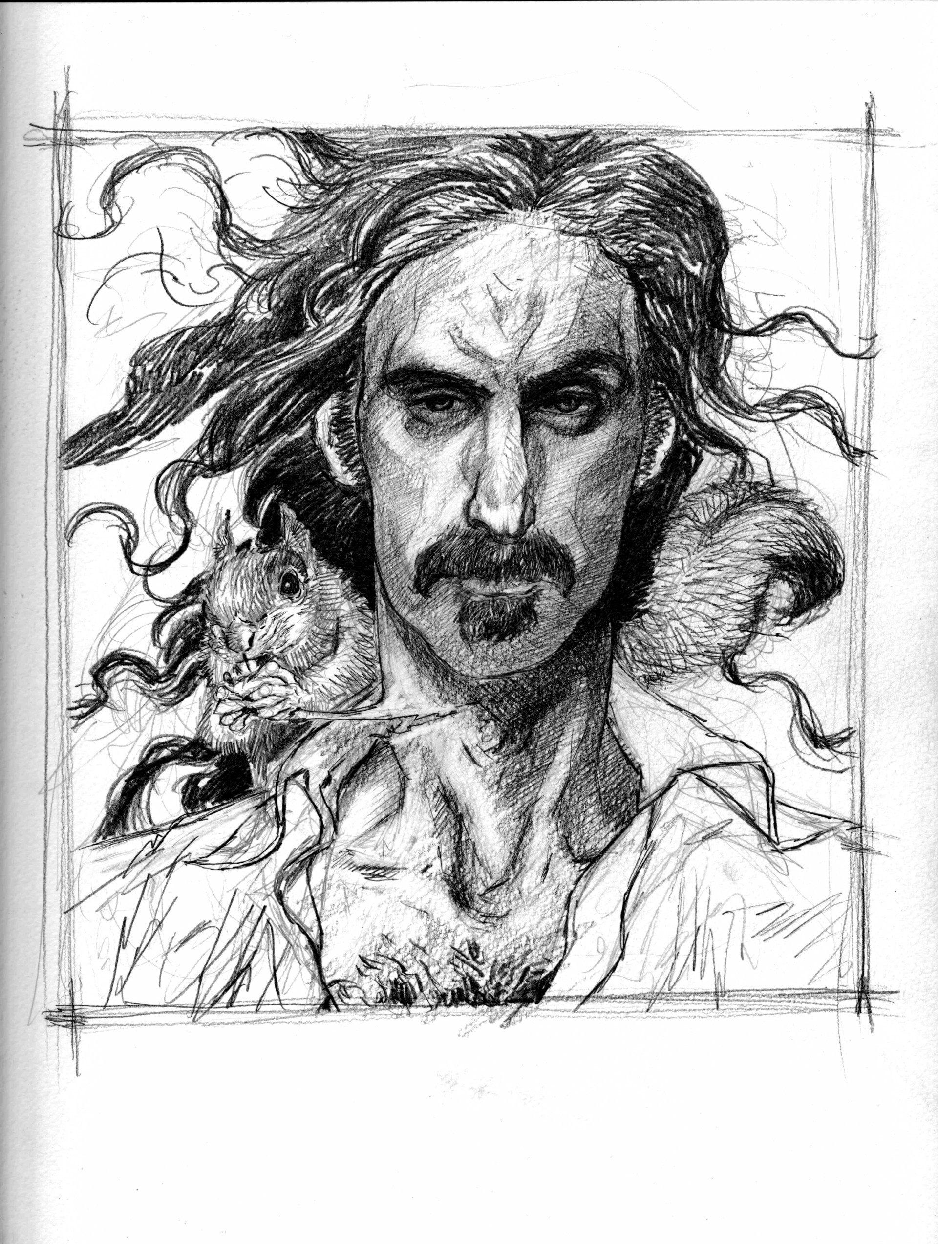 Artstation Fan Art Frank Zappa Michele D Aloisio