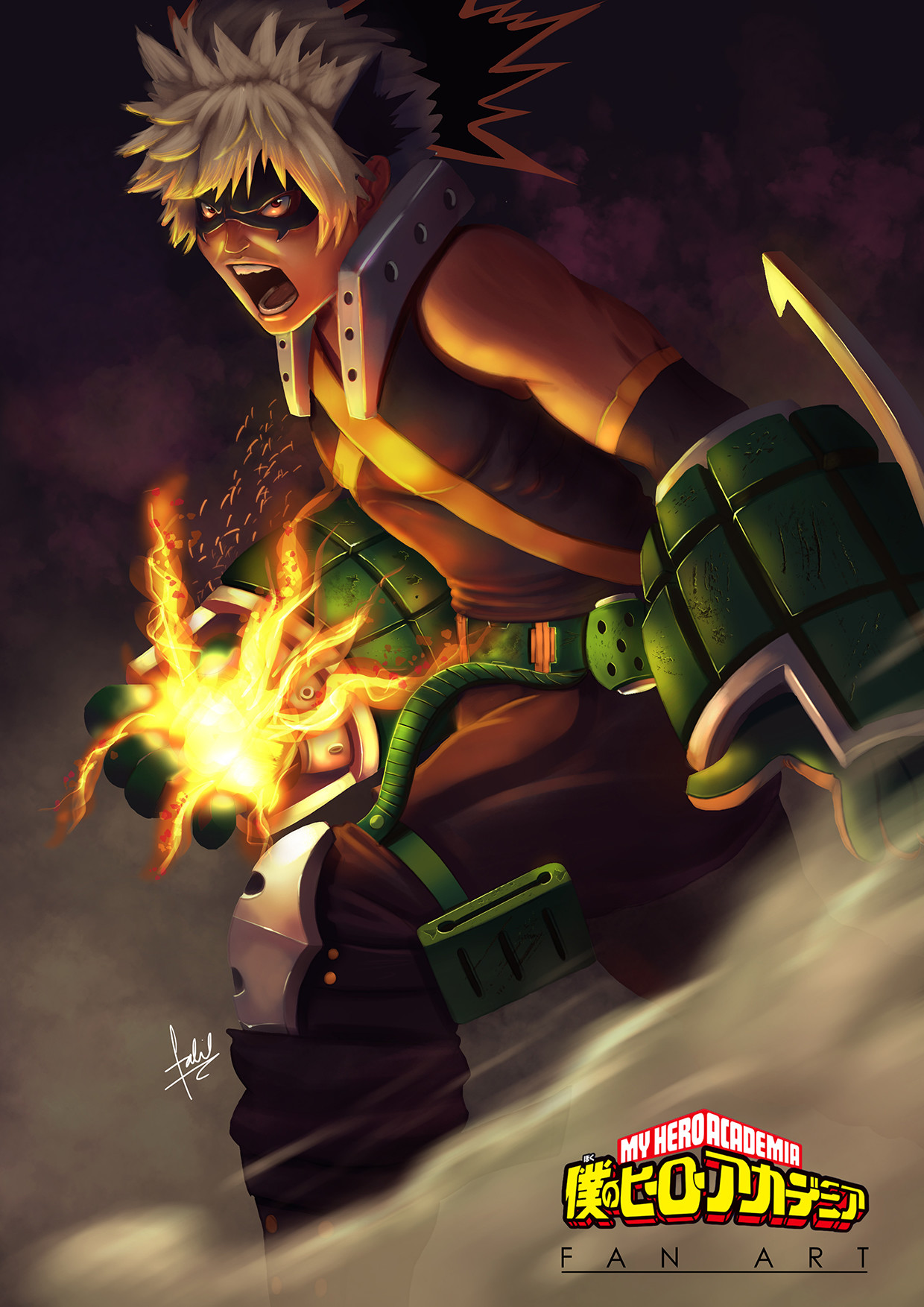 Artstation Boku No Hero Academia Fan Art Katsuki Bakugou Fadhil Mostain
