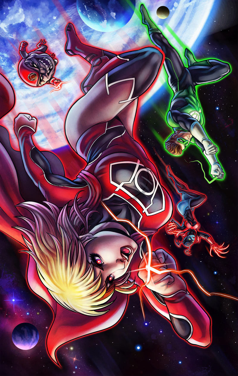 supergirl red lantern