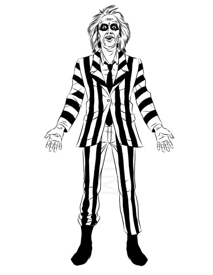 Artstation Beetlejuice Kyu Shim 2386 x 3000 jpeg 673 кб. artstation