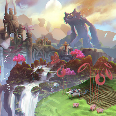 Oort Online [now 'Boundless'] Game World with Portal to New World