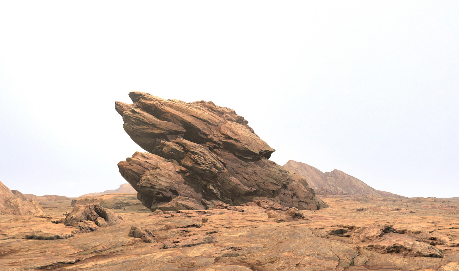 Artstation Desert Rock Minsuk Kim