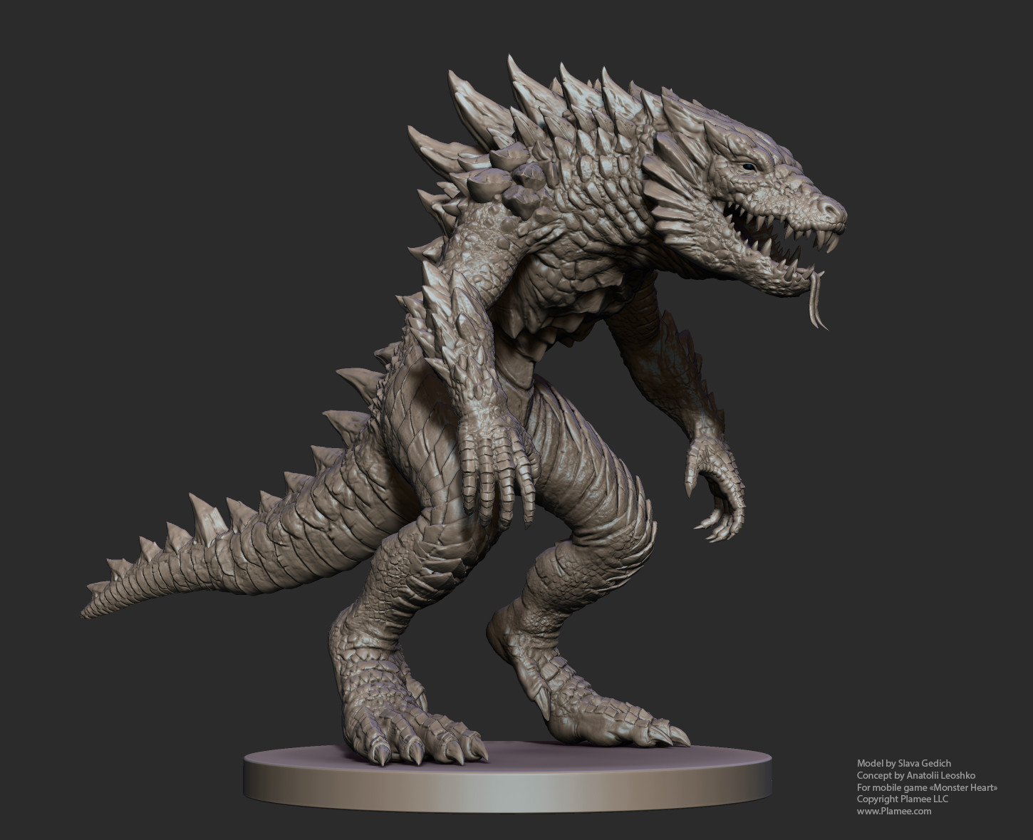 Artstation Lizard Mobile Project Viacheslav Gedich