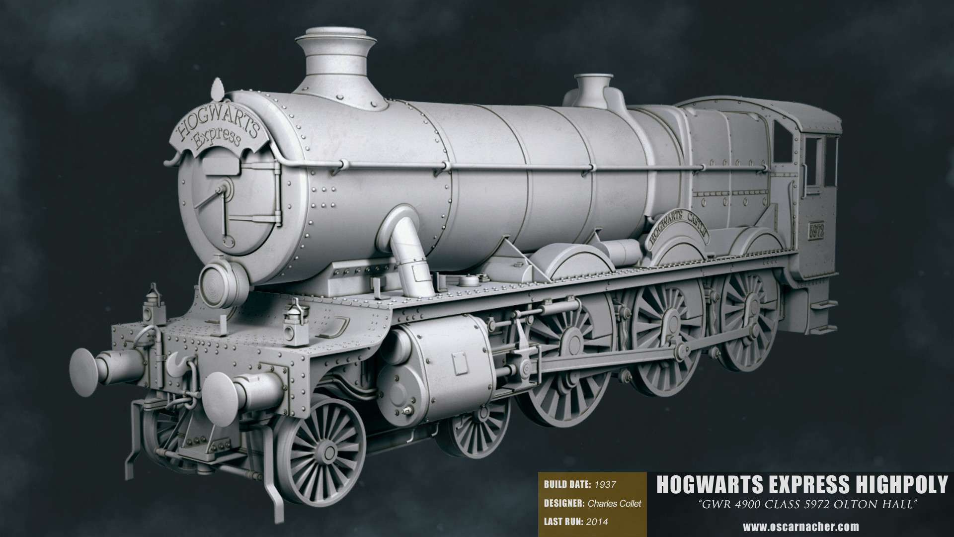 Artstation Hogwarts Express Oscar Nacher Garcia - 