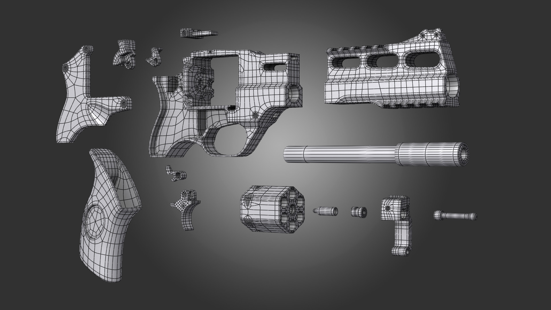 Artstation 3d Printed Harley Quinn S Revolver From Suicide Squad