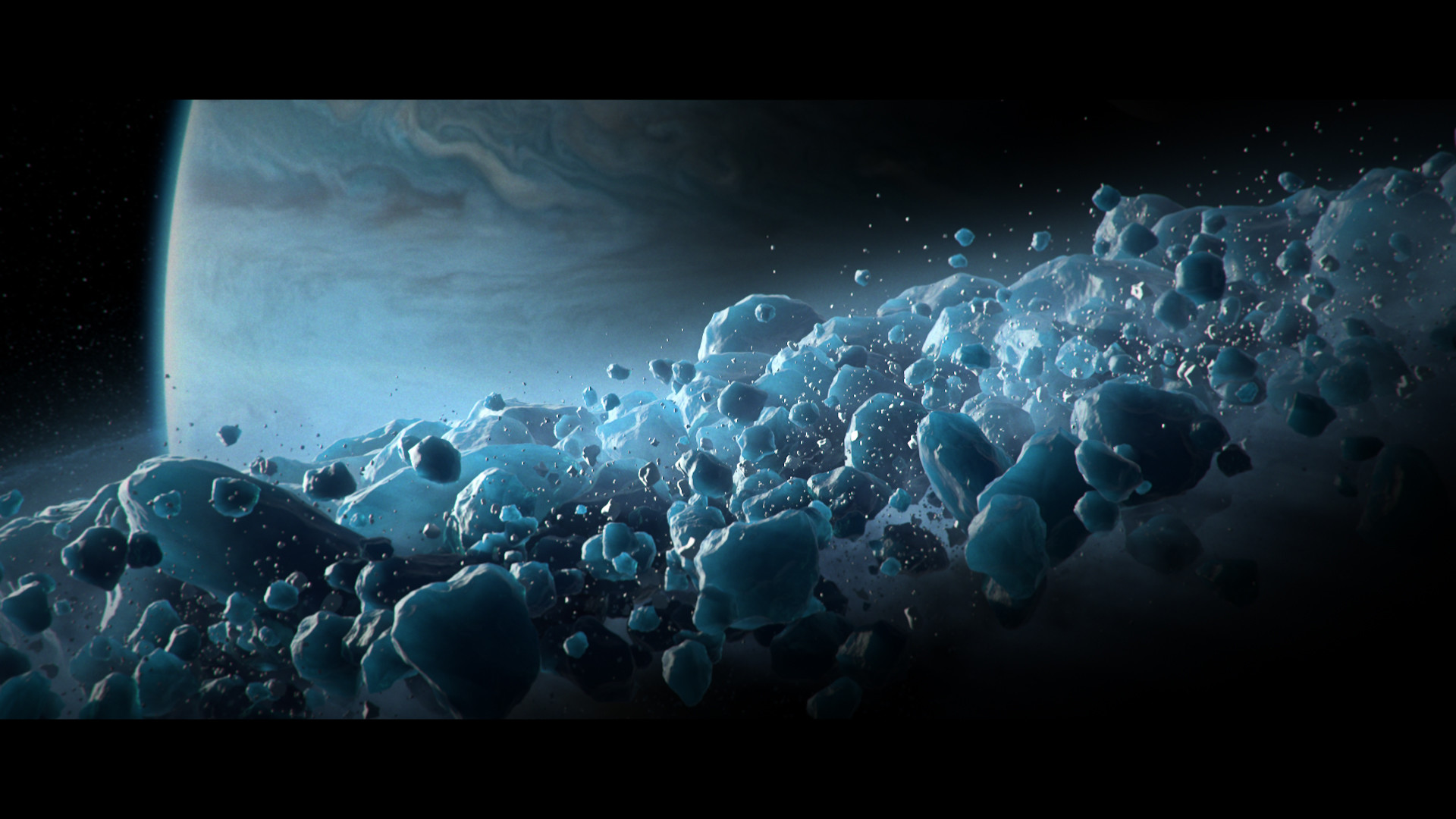 Вода на уране. Планета Уран астероиды. Ледяная Планета. Ледяные глыбы в космосе. Пояс астероидов.