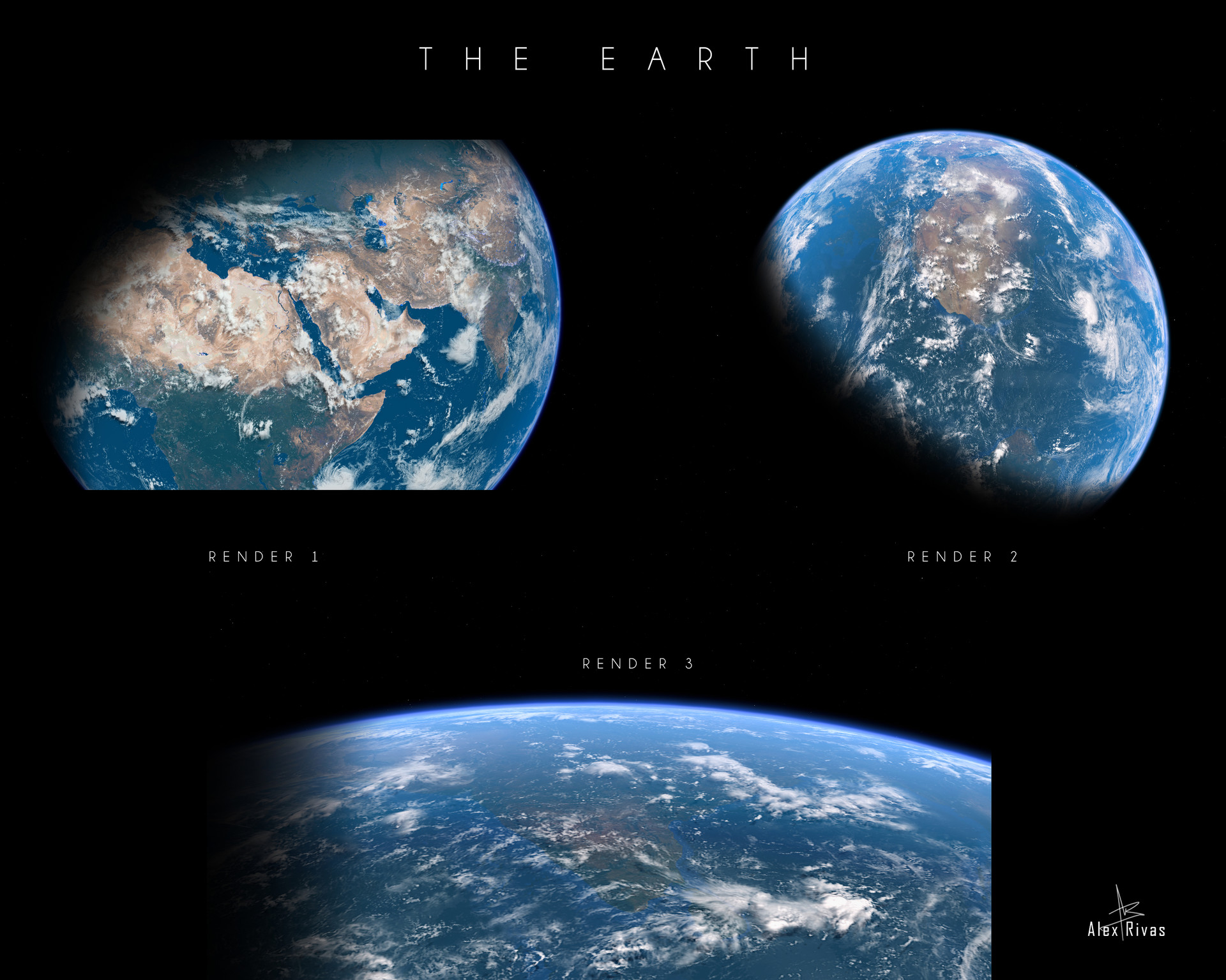 Artstation The Blue Marble Realistic Cgi Earth V01 Alex Rivas